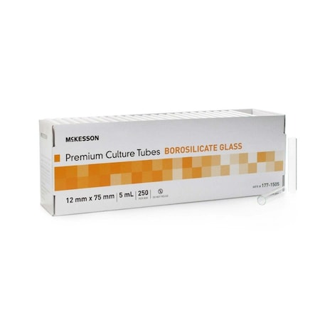 Mckesson Culture Tube, 5 mL, 12 x 75 mm, 250PK 177-1505